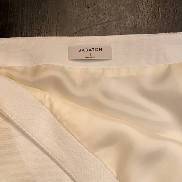 Babaton White Skirt | size 8 - Picture 6 of 9